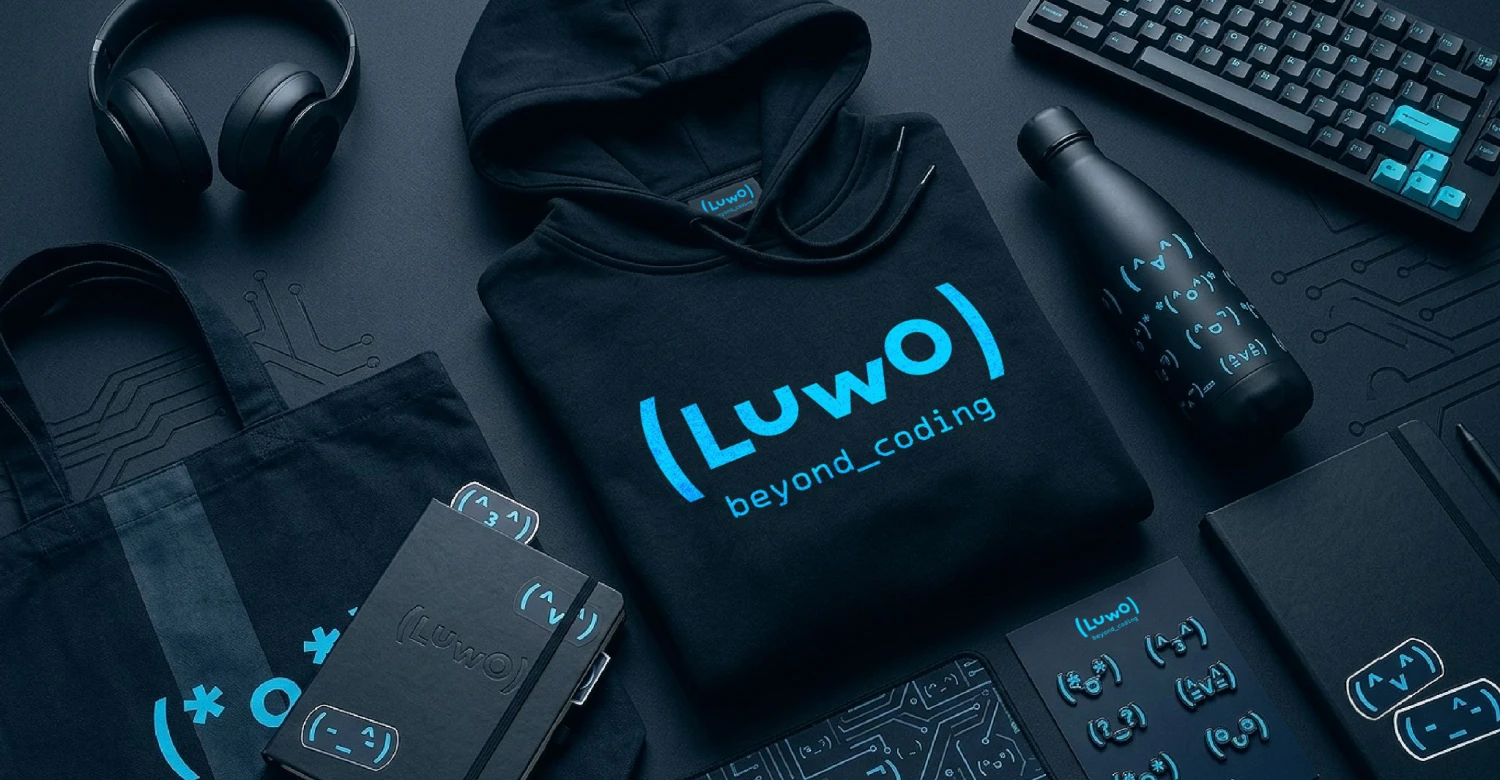 Фирменные худи, бутылка и блокноты LUWO